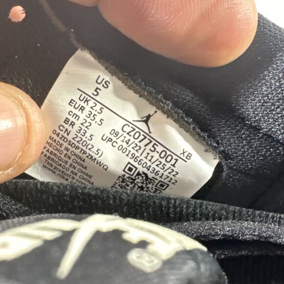 Nike Jordan 1 Retro Low OG Black Cement Women's Sz 5 Sneakers - New Open Box - Picture 9 of 9